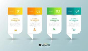 Infographics presentation design template vector