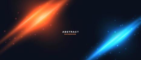 Abstract digital technology background with glowing light effect vector