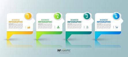 Modern infographic elements vector