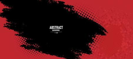 Black and red abstract grunge background vector