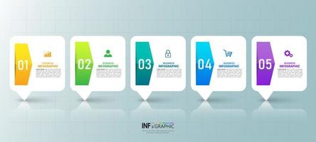 Modern infographic elements vector