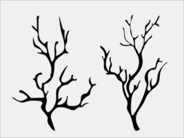 Branch design, twigs design, tree, forest, summer, autumn vector