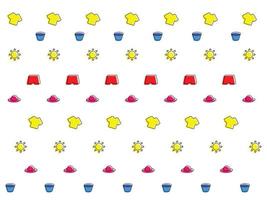 summer pattern, fresh, cute pattern design vector