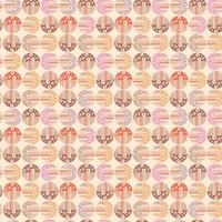 Vector modern seamless background with colorful hand drawn abstract round elements, doodles. Use it for wallpaper, textile print, pattern fills, web, texture, wrapping paper, design presentation