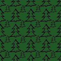 christmas trees background vector