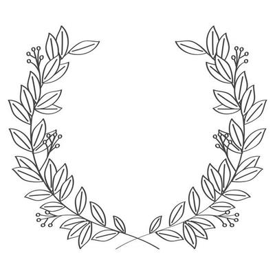 laurel wreath with seeds