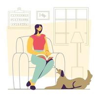 Blind Women Reading Book vector