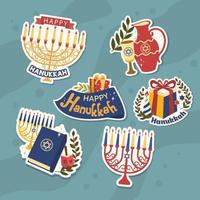 Hanukkah Menorah Sticker Collection