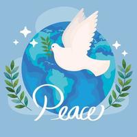 world peace poster vector