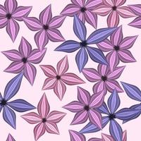 Seamless floral pattern using Beautiful trendy new flowers for print on textile, fabric, clothes, wallpaper, also Wedding, birthday, Greeting card, web background. Colorful illustration. vector