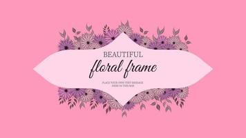 Luxurious colorful floral frames background label sale price invites vector