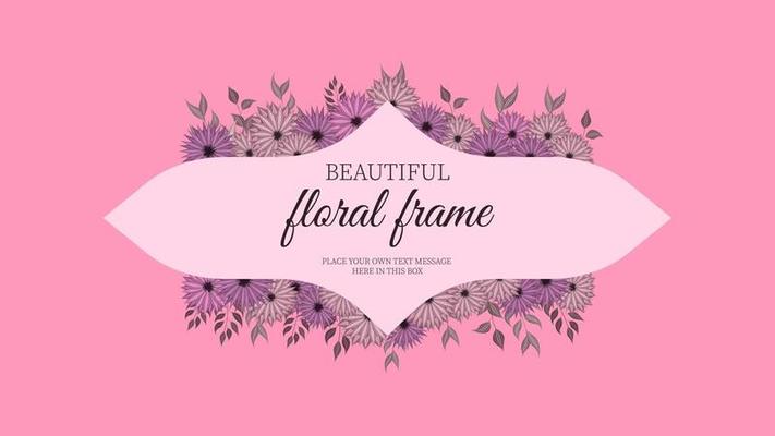 Luxurious colorful floral frames background label sale price invites