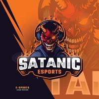 Demons esport mascot logo design vector