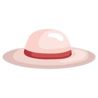 icono de accesorio de sombrero vector