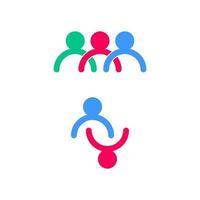 Community, network and social icon vector