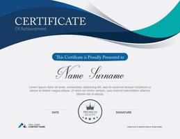 Vector certificate design template