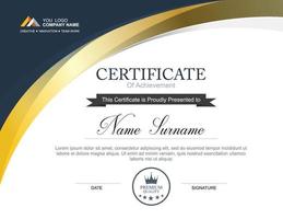 Vector certificate design template