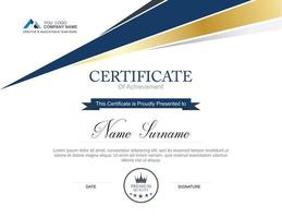 Vector certificate design template