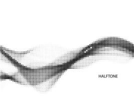 black and white halftone stylish motion pattern background vector