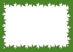 green grass background on white background vector