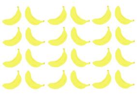 banana pattern with a bright yellow color vector