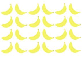 banana pattern with a bright yellow color vector