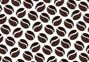 Coffee background with coffee beans vector