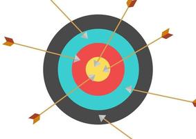 illustration of an archery target symbol