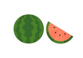 sweet and fresh watermelon illustration vector