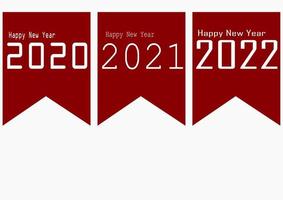 feliz año nuevo diseño 2020 2021 2022