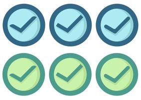 collection of check marks vector