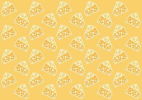 cheese pattern in a sweet bright yellow color vector