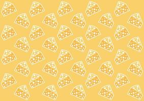 cheese pattern in a sweet bright yellow color vector