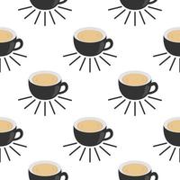 seamless pattern with coffee design vector