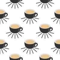 seamless pattern with coffee design vector