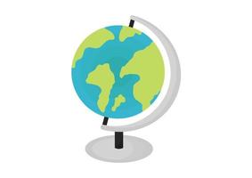 globe illustration with simple design vector