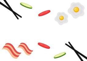 food themed background vector