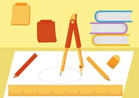 illustrations with learning themes vector