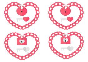 a collection of special valentine's day illustrations with the theme of love vector