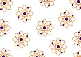 atomic background on a white background vector