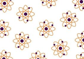 atomic background on a white background vector