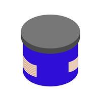Isometric box on white background vector