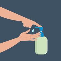 Hand wash gel illustration vector