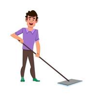 Professional room Cleaner vector