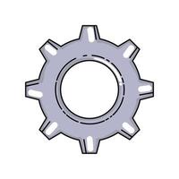 Isolated gear icon vector