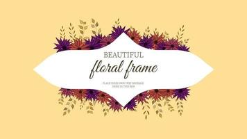 Luxurious colorful floral frames background label sale price invites vector