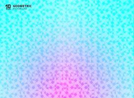Abstract blue and pink gradient color geometric triangles pattern background and tecture technology concept. vector