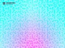 Abstract blue and pink gradient color geometric triangles pattern background and tecture technology concept. vector