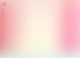 Abstract pastel pink color blurred gradient background design with copy space. vector