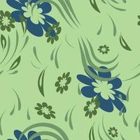 Folk flowers pattern Floral surface design Seamless pattern vector